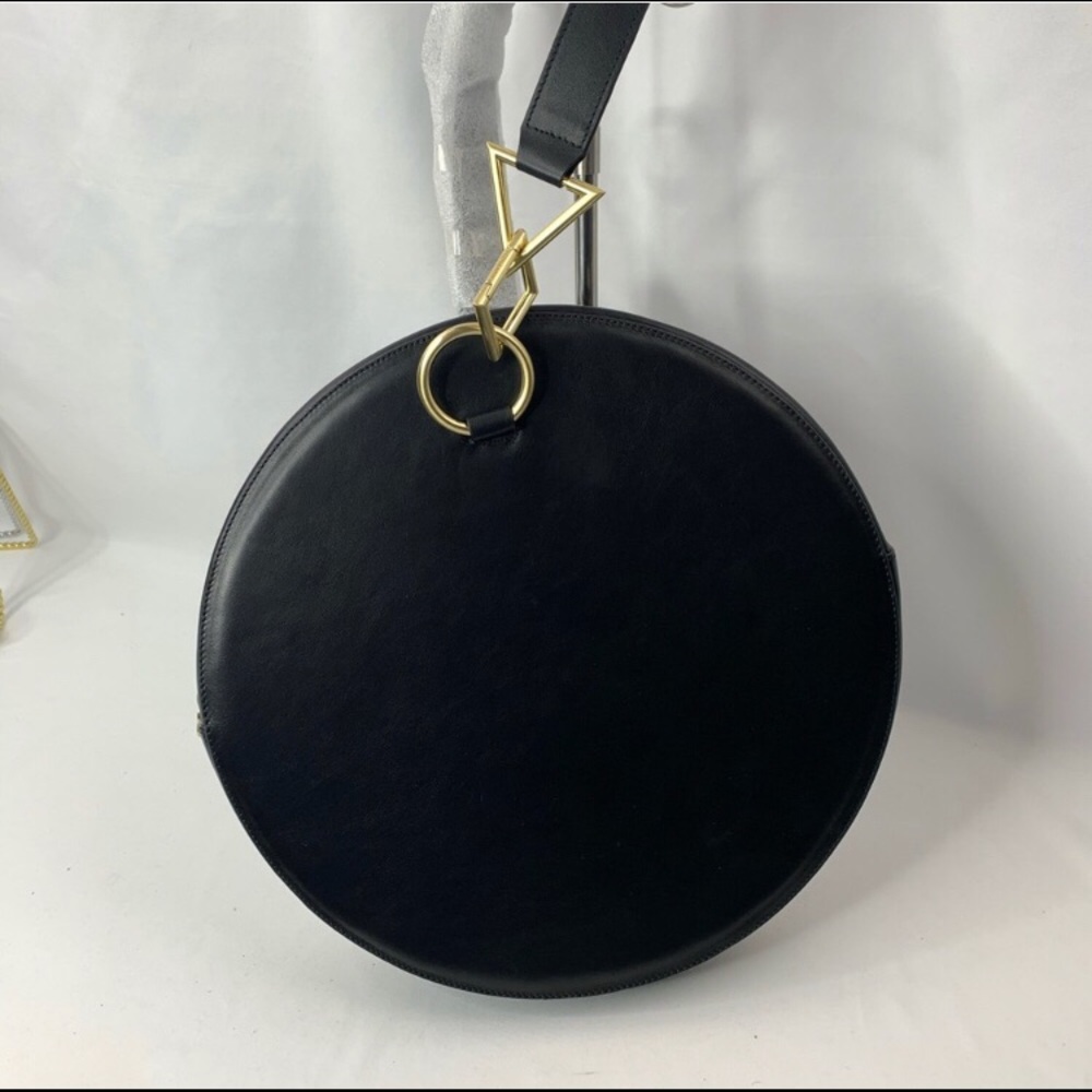Azar Calf Leather Bag in Black NWOT